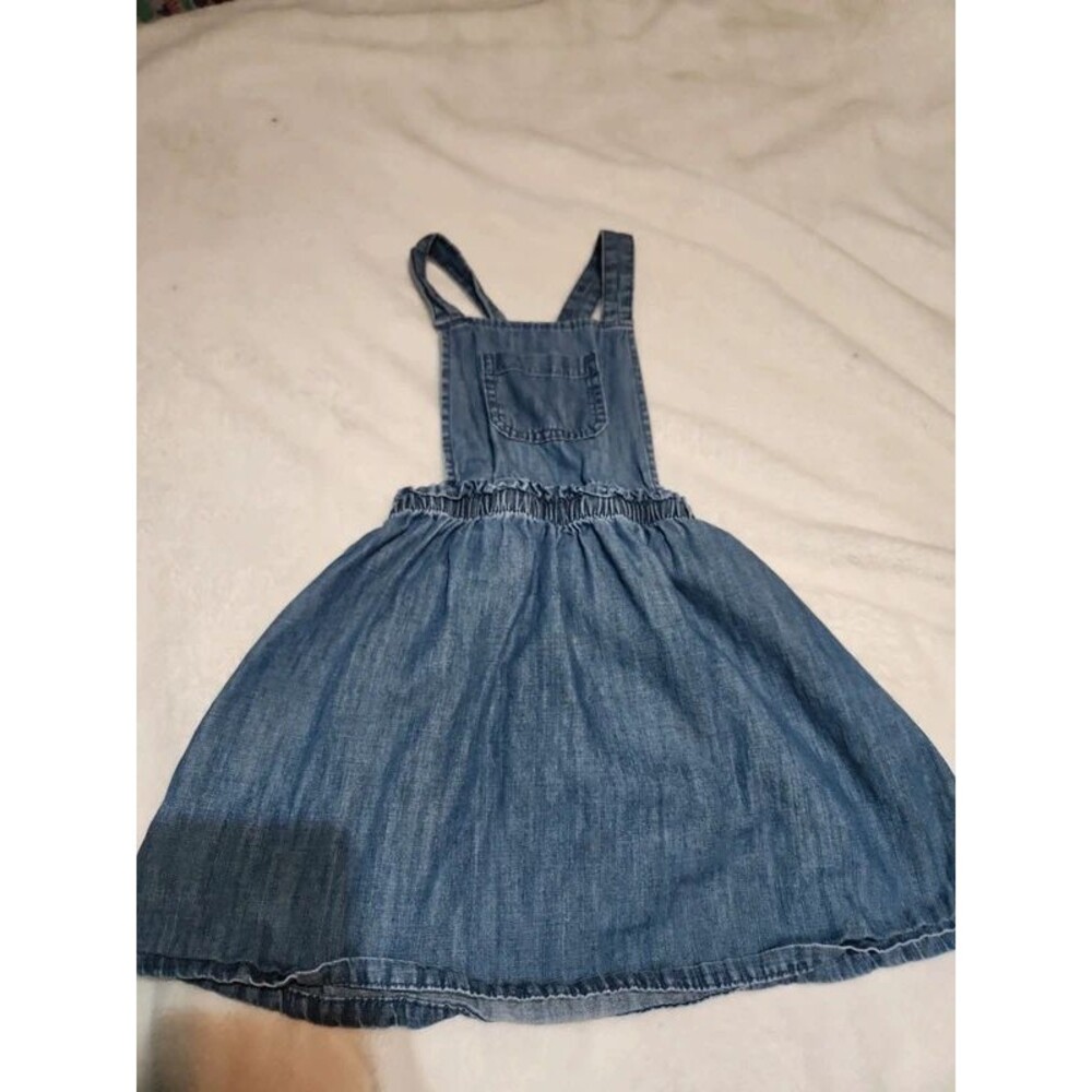 Cat & Jack Girls Denim Dress / Overall Pinafore - Size 5T